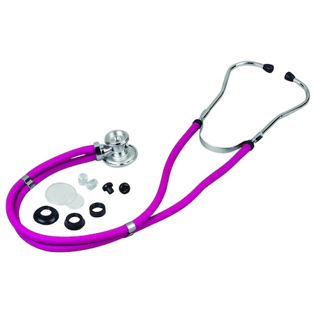 Veridian Healthcare Sterling Sprague Rappaport-Type Stethoscope, Magenta, Boxed 05-11008